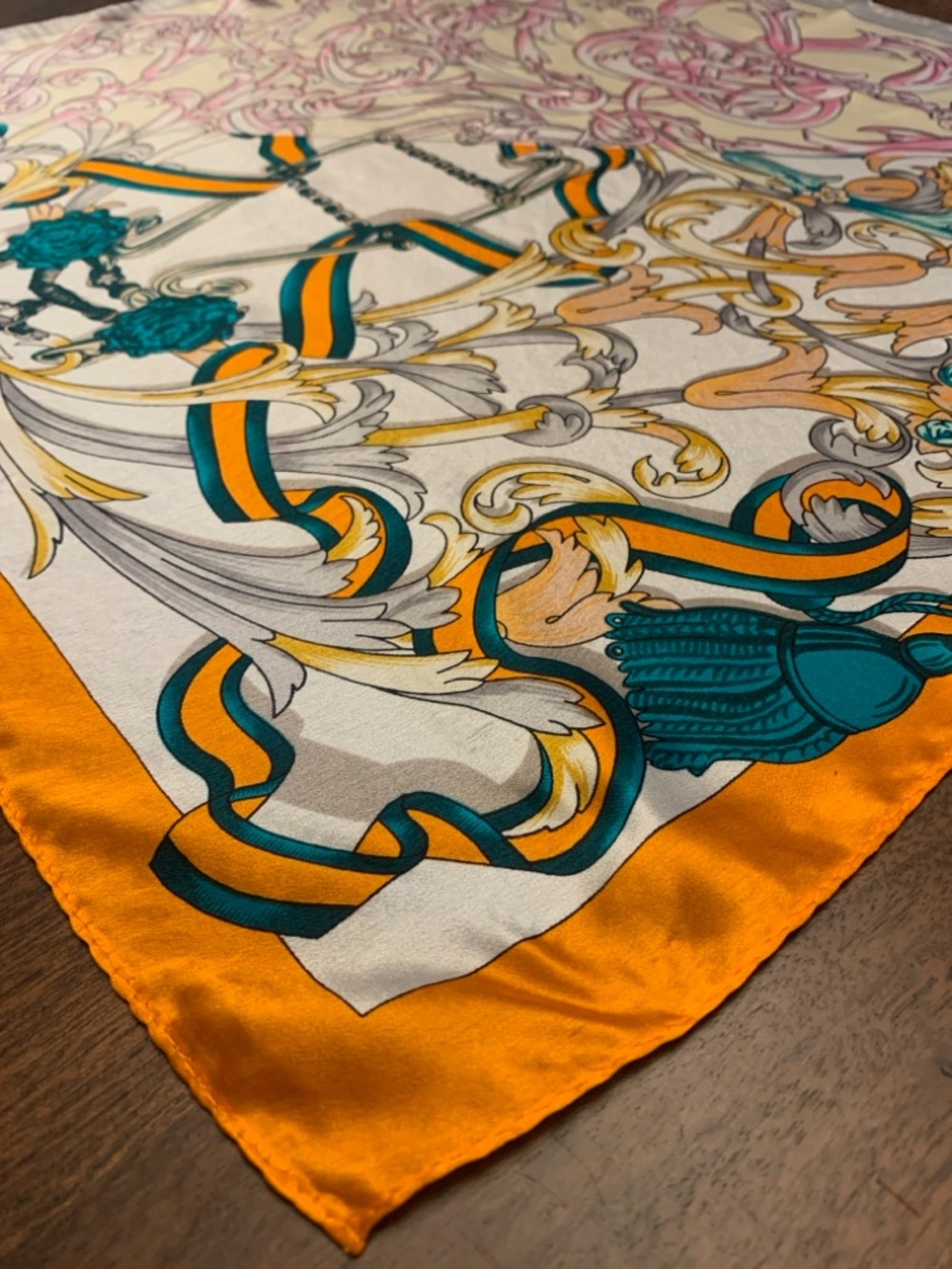 Silk Square Neck Scarf